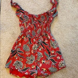 Beautiful off the shoulder paisley romper